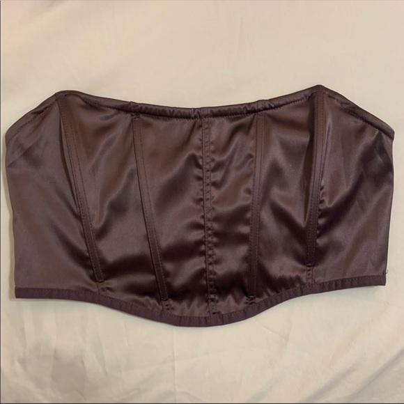 Brown Satin Corset - Picture 3 of 5